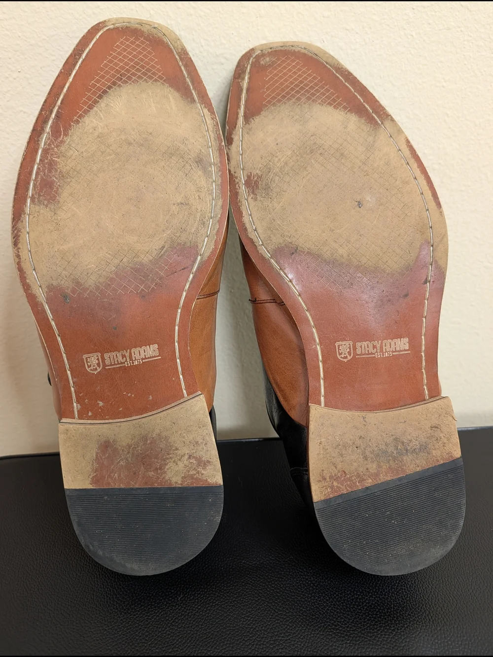 Stacy Adams Two-Tone‎ Monk Strap Dress Shoes Men's Size 13M